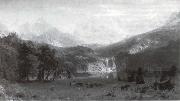 Albert Bierstadt Die Rocke Mountains Spain oil painting artist